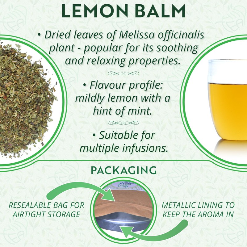 Lemon Balm Melissa Officinalis Loose Leaf Herbal Tea – Stress