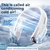 Portable Neck Fan, Ultra silence Neck Fan Rechargeable Hands Free