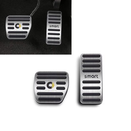 SHIFENG For Smart 453 fortwo forfour Car Accelerator Brake Pedal Cover Accessories(Silver, Smart logo)