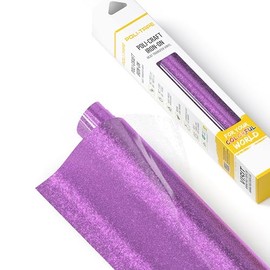 Poli-Flex® Pearl Glitter® - Glitter Film for Textiles - Flex Film with Glitter Effect for Iron-On Plotter Film for DIY Shirts, Lavender, 30.5 cm x 61 cm