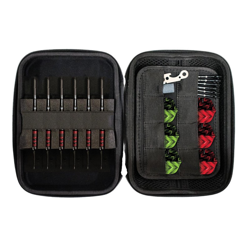 Hy-Pro Darts Set - 22g Steel Tip Darts, 6x Aluminium