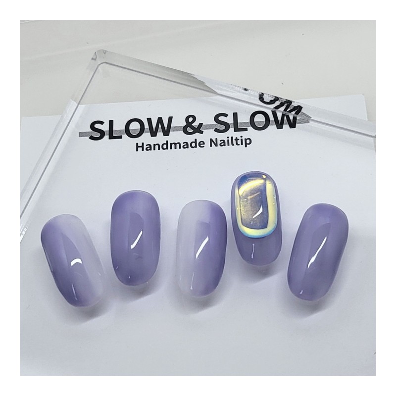 [Sl&Sl Nail Tips]Ice Nails - Short Oval / [슬앤슬네일팁]얼음네일 -