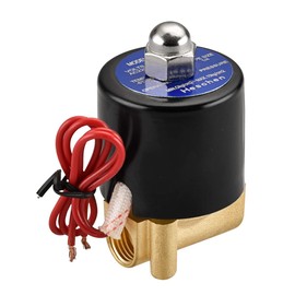 Heschen Brass Solenoid Valve 2W-025-08 Direct Acting 220 VAC PT1/4 Normally Closed Compressed Air Water Water Air