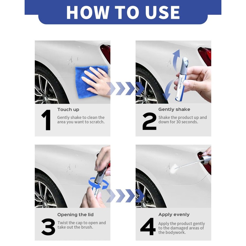 PARTS4EV 1G0 Smoky Granite Mica Touch Up Paint Compatible with