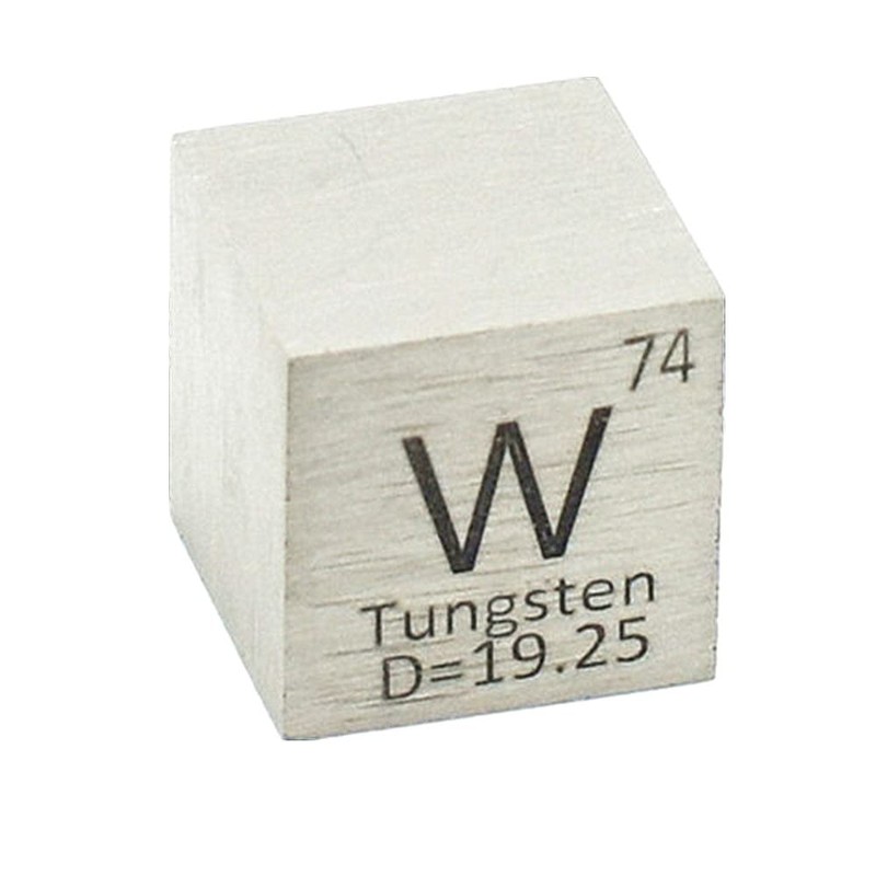 Tungsten Cube W 99.95% Wolfram Element Cube Pure 10mm Density