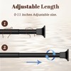 SMODBRODRE Black Shower Curtain Rod, Adjustable 32-80 Inch Tension Spring