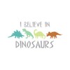 CafePress I Believe in Dinosaurs Sticker Rectangle Bumper Sticker Car