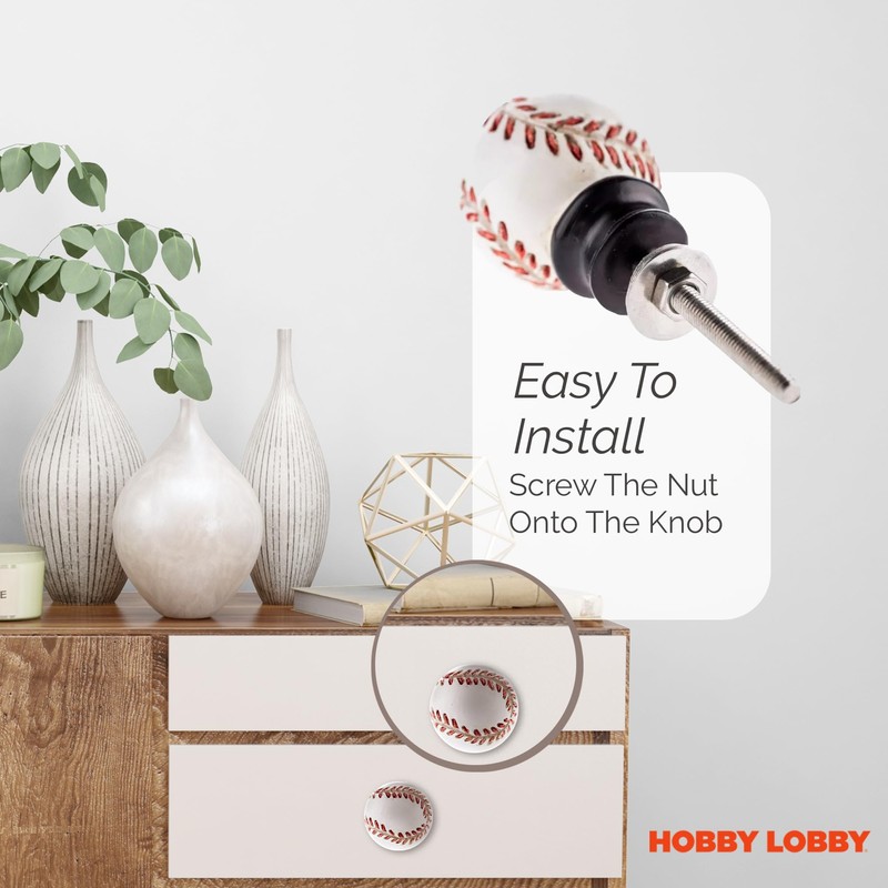 Baseball Knob – Premium Decorative Knobs for Cabinets and Drawers