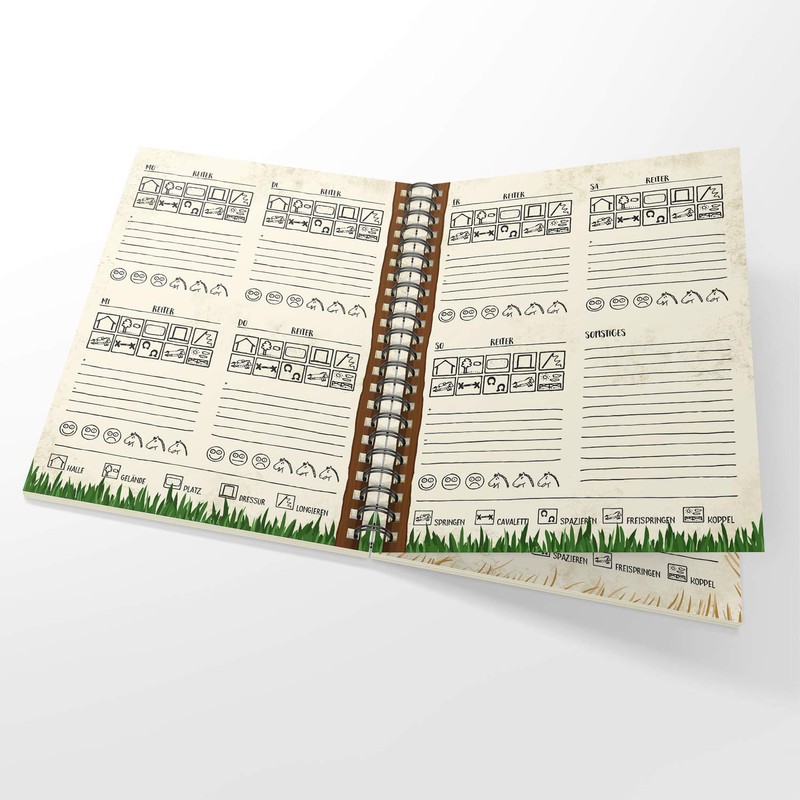trendaffe My Horse Diary Notebook with 116 Pages for Riders