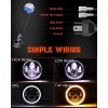 us- 2pcs Fit Mack R Series 7'' Inch Round LED