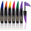 Long Lasting Smudge-Proof Lash Sensational Mascara, FantasyDay 6 Pcs 0.5 Fl Oz Washable Volumizing Lengthening Defining Curling Eyelash Makeup Set - Lift Separates Eye Lashes False Lash Effect Mascara