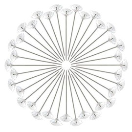 Clear Corsages Pins Head Pins Floral Bouquet Pins Diamond Shape Flower Pins (Pack of 100)