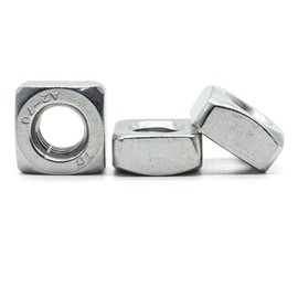 Hippo Hardware M6 (6mm) Square Nuts to Fit Metric Bolts & Screws A2 Stainless Steel DIN557 (Pack of 20)