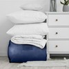 Hoesh UK Navy Double Duvet Storage Bag - Breathable Cotton