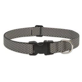 Eco by Lupine Recycled Fibre Adjustable Collar for Large Dogs, Granite, 16 to 28 inch Length x 1 inch Width