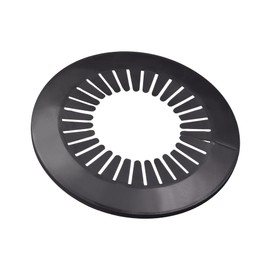 uxcell Pipe Cover Decoration, 90mm-110mm PP Plastic Escutcheon Water Pipe Drain Line Cover Black 4pcs