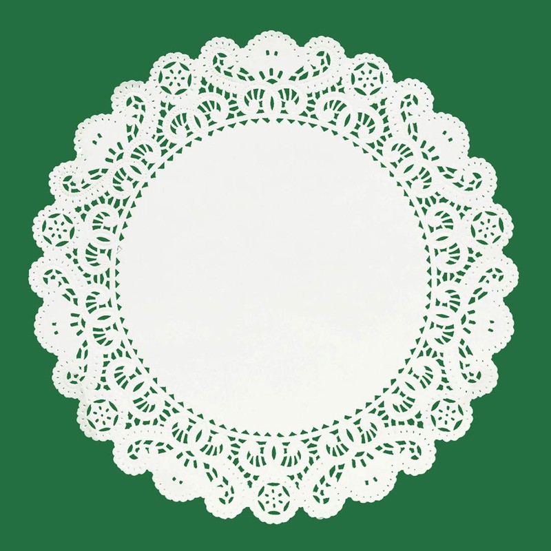 Hygloss Products Round Paper Doilies - Decorative, White Lace Doilies