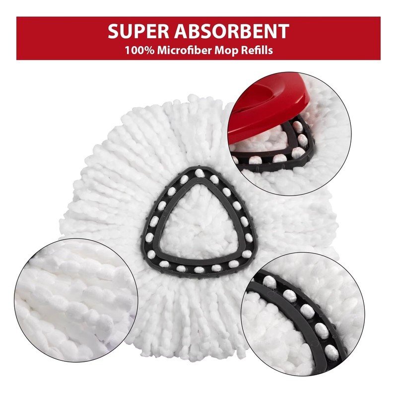 5-Pack Mop Replacement Heads for Ocedar Mop Replace Head EasyWrin