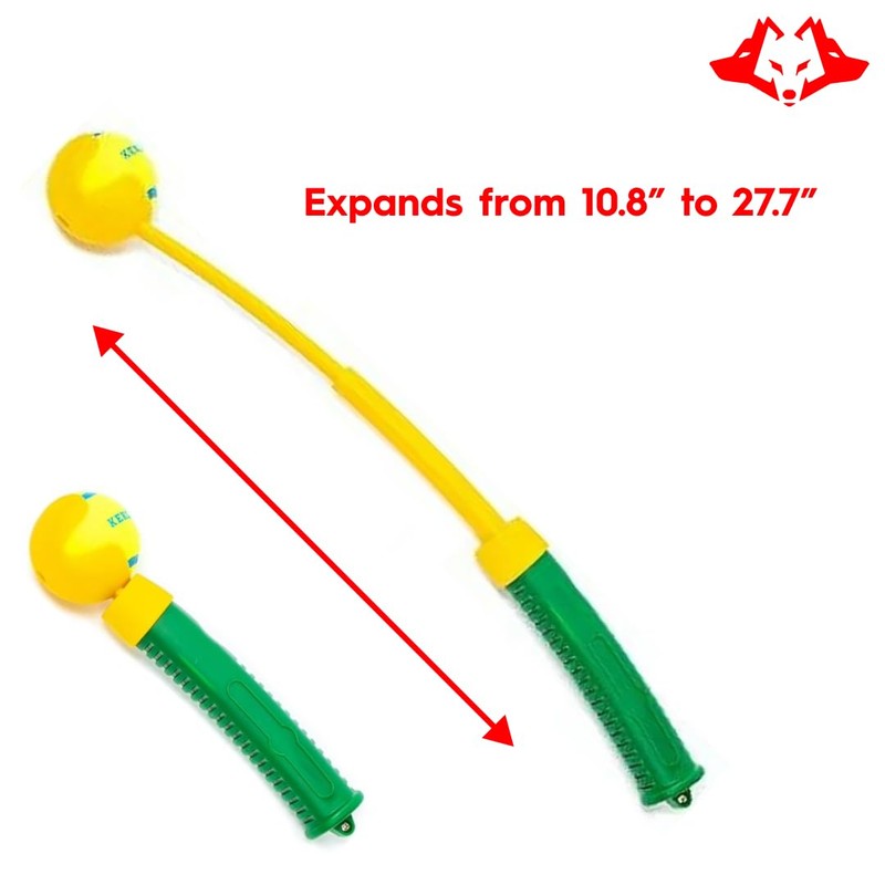 Kekoa Extending Ball Launcher Green 2 Pack Includes 2 Balls