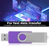 USB Flash Drive Candy Purple Rotatable Portable Storage Memory Stick