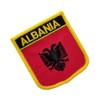Parche bordado de la bandera internacional de Albania, parches tácticos