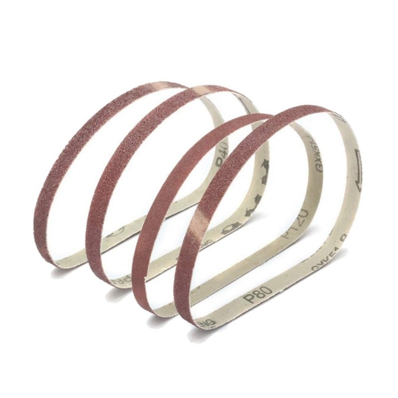 1/2 Inch x 18 Inch Sanding Belts, 40 Grits Aluminum
