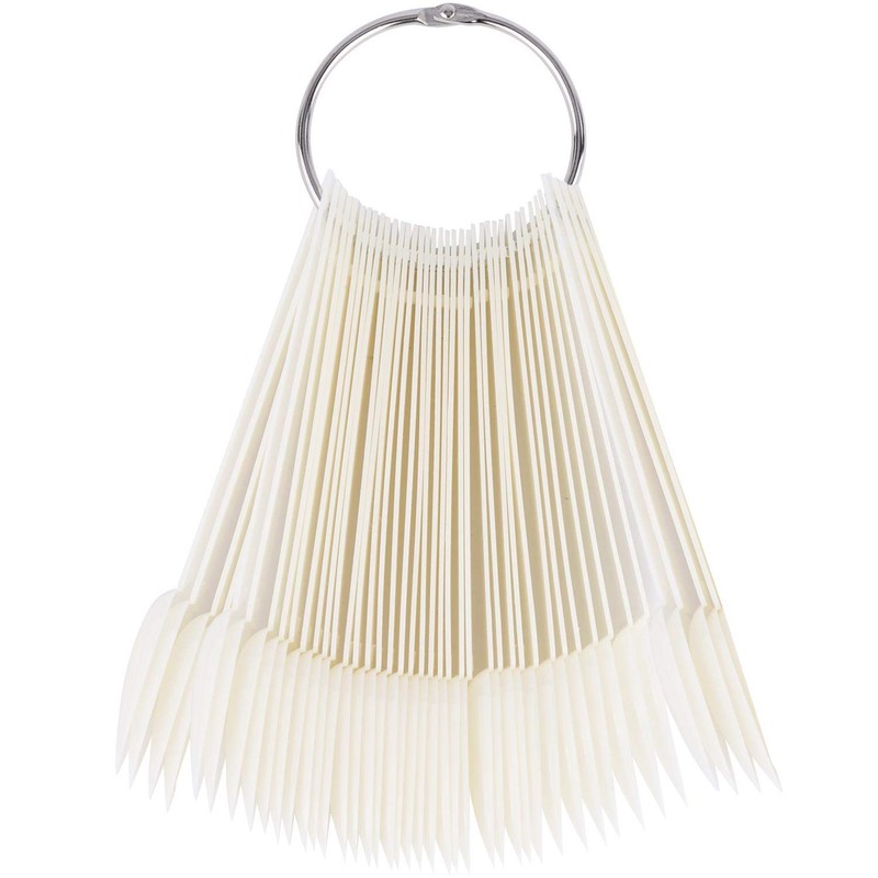 160 Pcs Stiletto Nail Swatch Sticks Practice Nail Sample Sticks