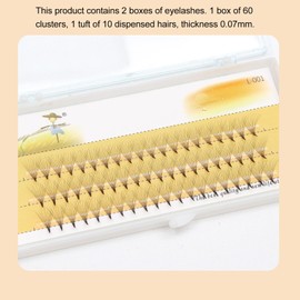 Depisuta 10D Individual Lashes, 0.07 Lightweight, Mink Hair Material, Even Hand Application, Ideal for Eyelash Extensions, Everyday Look