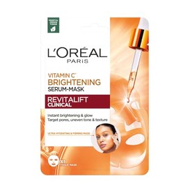 L'Oreal Paris Revitalift Clinical, Vitamin C + Salicylic, Brightening Serum Sheet Mask, 1 Pack