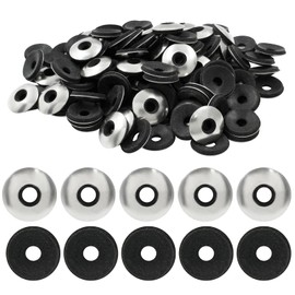 Biaungdo 120 Pcs #12 x 5/8" Neoprene Washers, Stainless Steel Neoprene EPDM Bonded Sealing Washers Rubber Washers Gasket Assortment Kit for Screws(M5.5 x 16mm)
