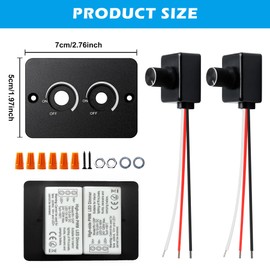 DC 12V Dimmer Switch 5A 3 Wires PWM LED Dimmer Switch with Rotary Control, Continuous Dimmer for LED Lamps for Motorhome, Caravan, Boat, Truck, Camper, Lamp and Plain LED Strips