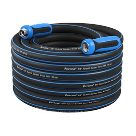 Fevone Garden Hose 55 ft., Lightweight Hybrid Water Hose, Flexible and Durable, Leak-Free Connections