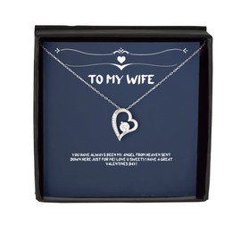 Game On Novelties You Have Always Been My Angel from Heaven Sent Down here just for me!!! Solitaire Crystal Necklace, Wife, Epic Gifts for Wife, Presents, Gift Giving, Christmas, Stocking Stuffers,