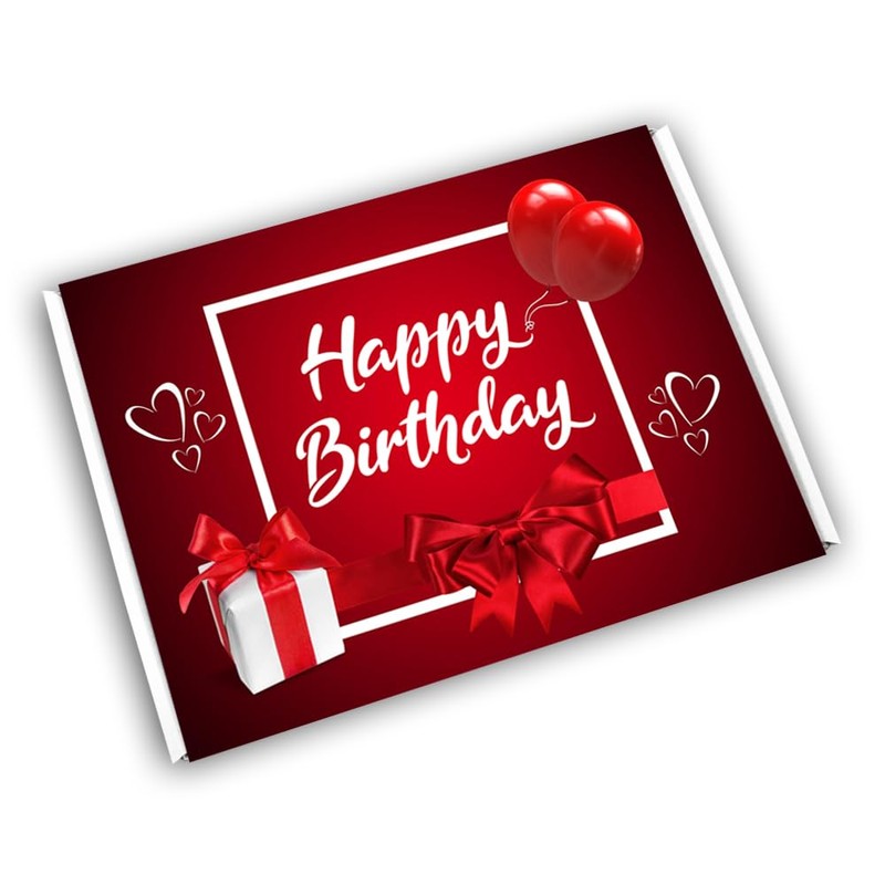 Love Hearts Jelly Beans Gift Box Hamper Birthday Present (BIRTHDAY