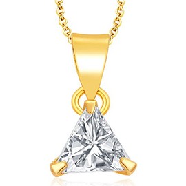 Efulgenz 14 K Gold Plated Cubic Zirconia Hypoallergenic Solitaire Pendant Necklace Earrings Jewelry Set for Women Girls