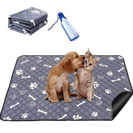 Washable Dog Pee Pads, Upgrade Heavy Absorbency Non-Slip, Waterproof Reusable Pad for Dogs, Training Pads, Fast Water Absorption, Machine Washable Pet Mat Apply for Potty/Training (70 x 100cm)