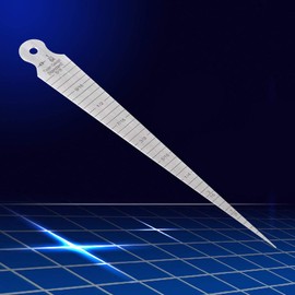 Hole Measure,Taper Gauge Aperture Scale for 1-15mm Stainless Taper Gauge Wedge Feeler Hole Metric/Imperial Measure Aperture Scale