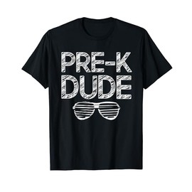 Funny Pre-K Dude In Sunglasses Back to School Preschool Kids T-Shirt