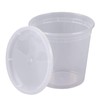 24 oz. Plastic Deli Food Storage Containers with Airtight Lids