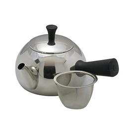 Pearl Metal HB-6458 Teapot, Horizontal Handle, 23.7 fl oz (700 ml), Stainless Steel, Chaya Hiyori