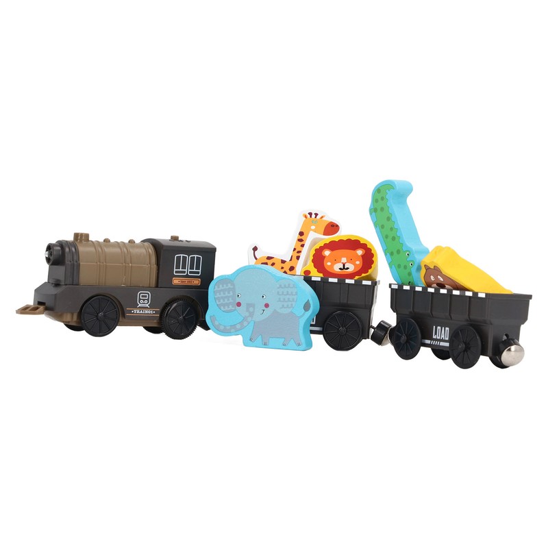 Electric Magnetic Animal Toy Train Set Preschool Educational Learning Toy