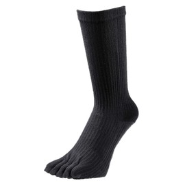 Gutsman FR-01 FR-01 Five-Toe Socks, 2 Pairs Set, For Maritime and Exercise, Heavy Duty, Mountaineering, Thick, Self-Defense Forces, Men's, Military Feet, Compression, Antibacterial, Black