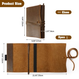 Jack&Chris Leather Bible Cover, Leather Book Cover for Men and Women, Bible Holder Strap Bible Cover Gifts, JC61-7L