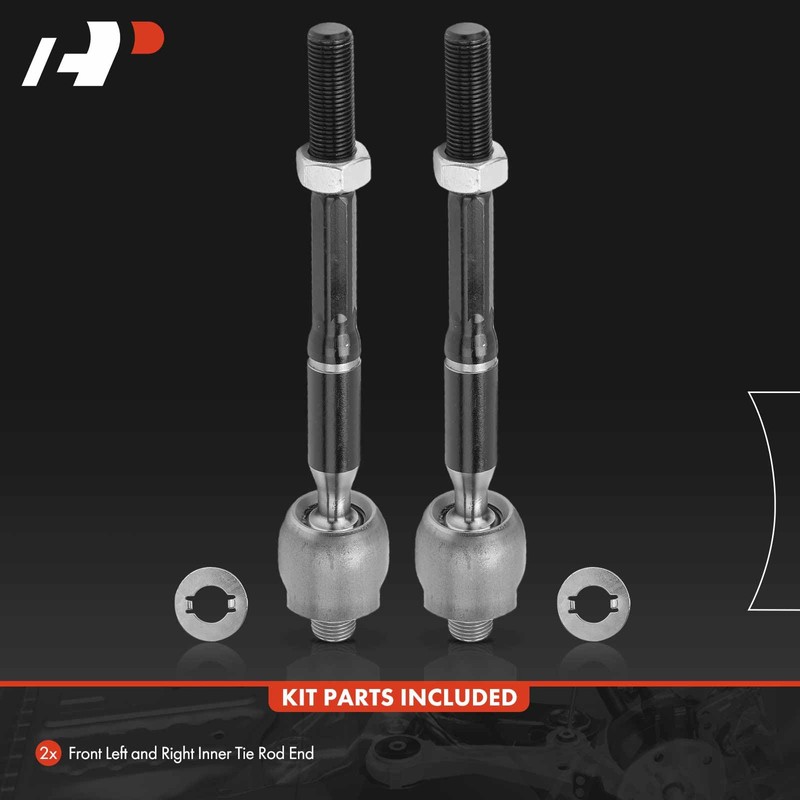 A-Premium 2 x Front Inner Tie Rod Ends, Compatible with
