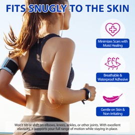 Hydrocolloid Dressing 2"X4"-Hydrocolloid Wound Dressing 10 Pack-Accelerate Healing of Scrapes, Scratches, Bedsores, Burns, Blisters, Acne Care, Aseptic and Waterproof