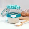 Kikkerland Sourdough Starter Kit DIY Make Your Own Bread, Glass