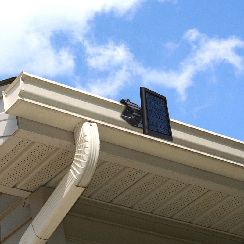 HOLACA Weatherproof Gutter Mount for Ring Solar Panel- Wall Mount