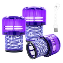 3 Pack Filter Replacement V11, Vacuum Filters Replacement v11 with Clean Brush Compatible with Dyson V11 Torque Drive V11 Animal V11 Complete V11 Extra, V11 Filter Replacement Washable