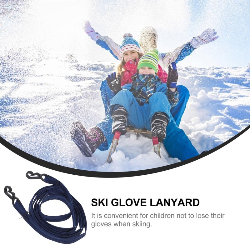 Outanaya Skiing Glove Leash Glove Holder Rope Safety Strap Rope