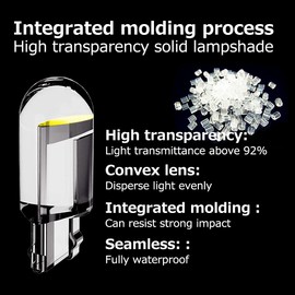 DOKeep T10 Car LED Bulb 194 161 168 921 2825 158 c194 192 Position License Plate W5W Marker Door 6000K White Interior Light 12V Lamp (14PCS White)